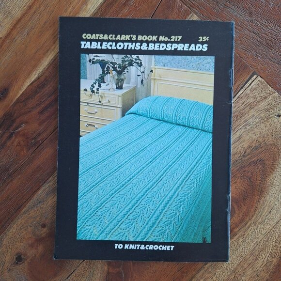 Coats & Clarks 217 Tablecloths Beadspreads Knit Crochet 1972 Vintage Booklet - Picture 6 of 6